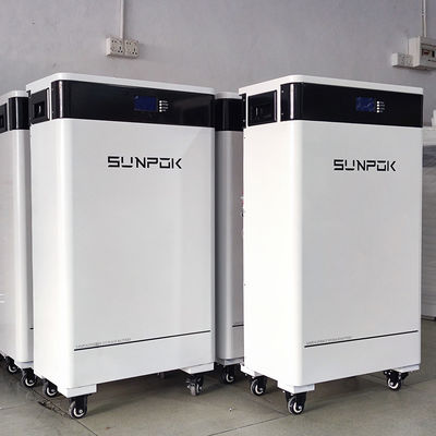 Solar System 15kwh Floor Mounted 51.2V 300Ah Lifepo4 Battery 8000 Cycles Wifi Screen Available