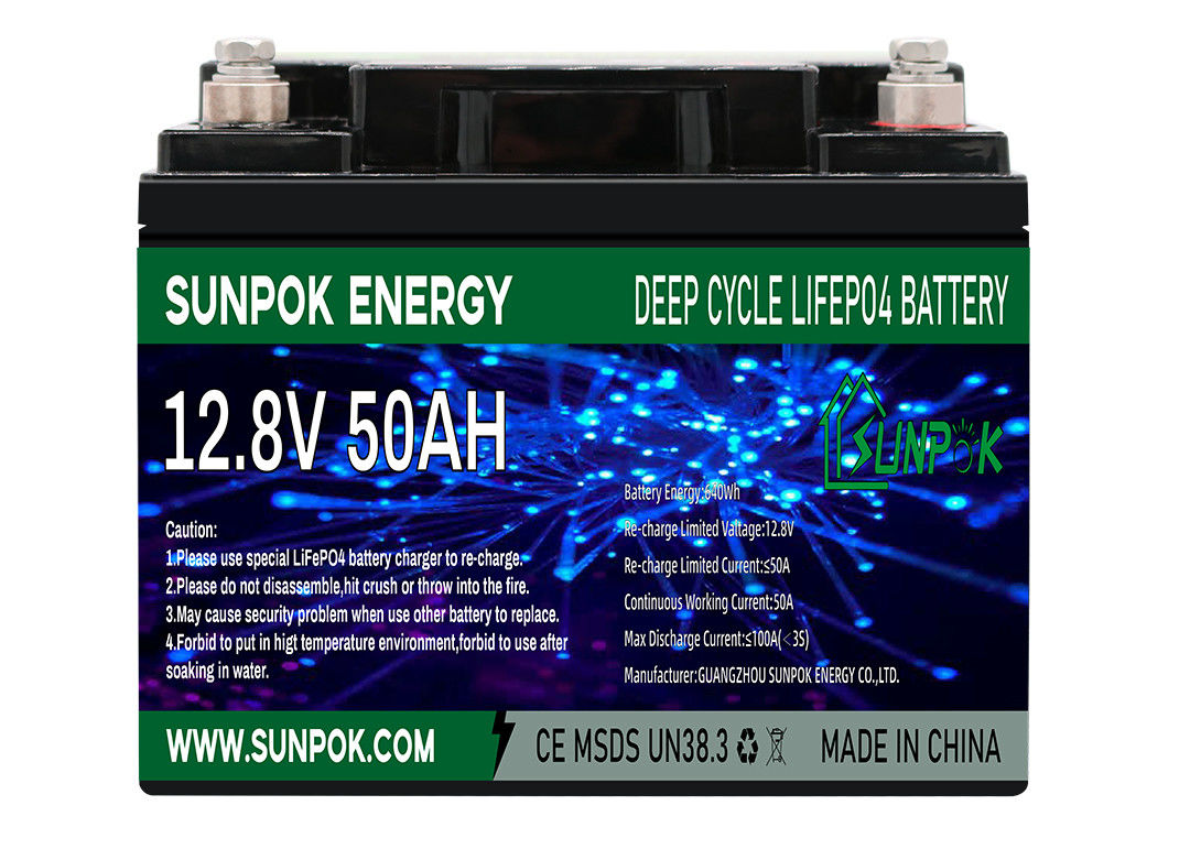 Güneş Enerjisi Enerji Depolama için 12V 50Ah Lityum İyon Derin Çevrim Pil