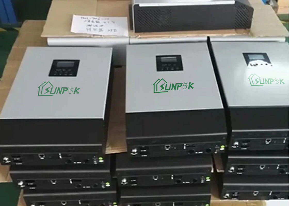 IP32 Off Grid Inverter Boyutlandırma 5kw 8kw 10kw 12kw Mppt Solar Şarj Kontrol Cihazı ile