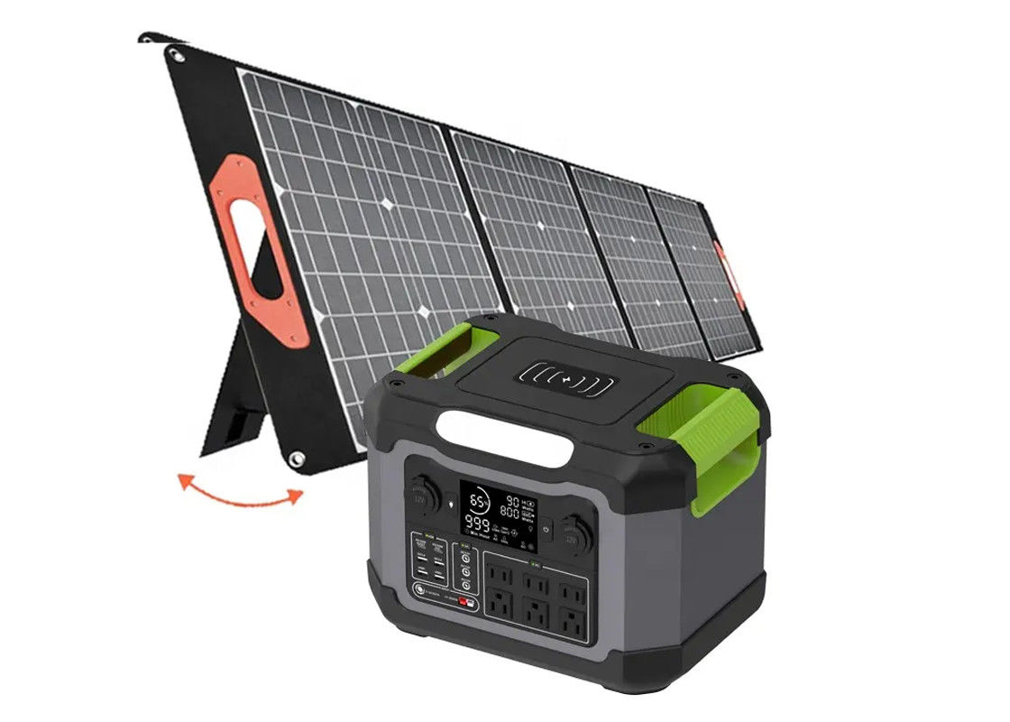 Açık Kamp 1200W 500w Güneş Jeneratörü Solar Şarj Taşınabilir Güç İstasyonu