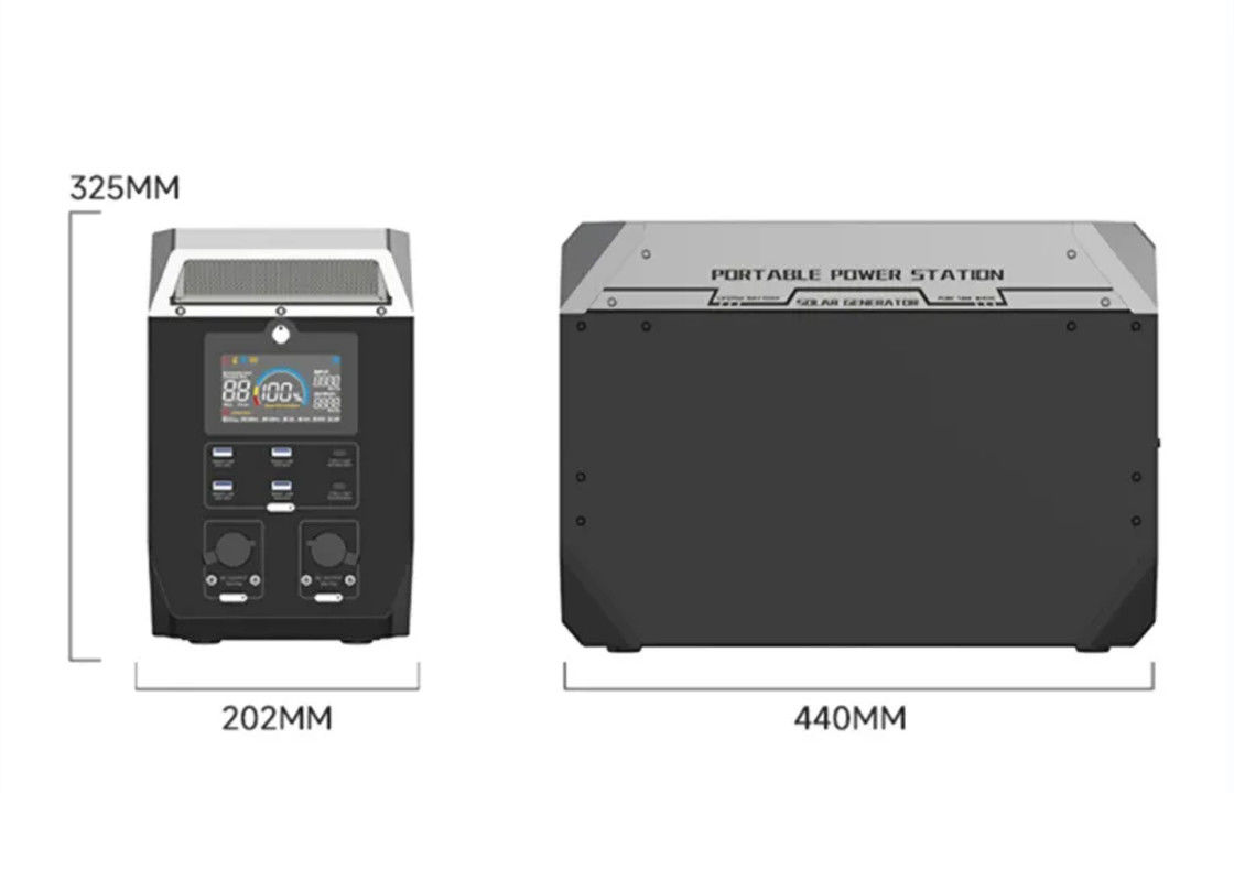 32V Lityum Taşınabilir Güç İstasyonu Açık Kamp 500w 2000W Güneş Jeneratörü