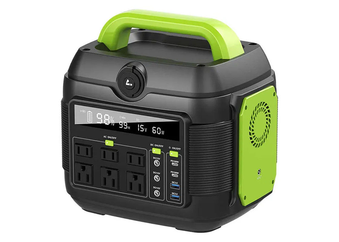 600w Taşınabilir Güç Kaynağı Dış Mekan 110/220v Ac Çıkış Şarj Edilebilir Pil Kampı