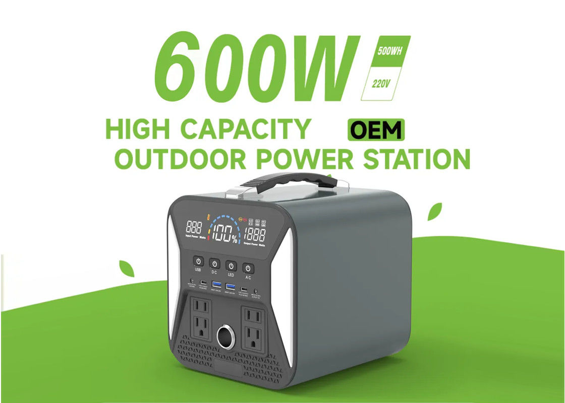 1000W Usb Tip C Dc Ac 600w Lityum Taşınabilir Güç İstasyonu Kısa Devre Aşırı Yükü