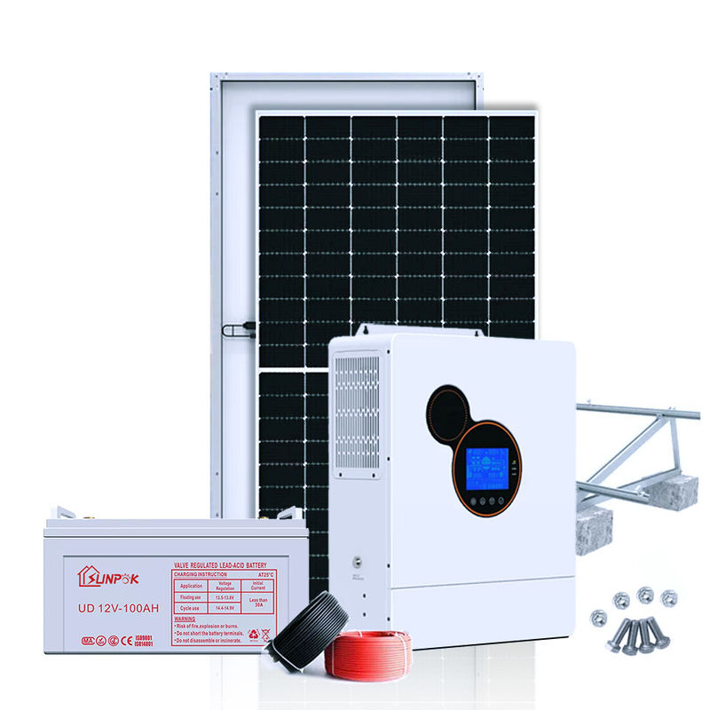 Sunpok 10kw 15kw 20kw şebekeden bağımsız güneş enerjisi sistemleri 10000w güneş enerjili jeneratör