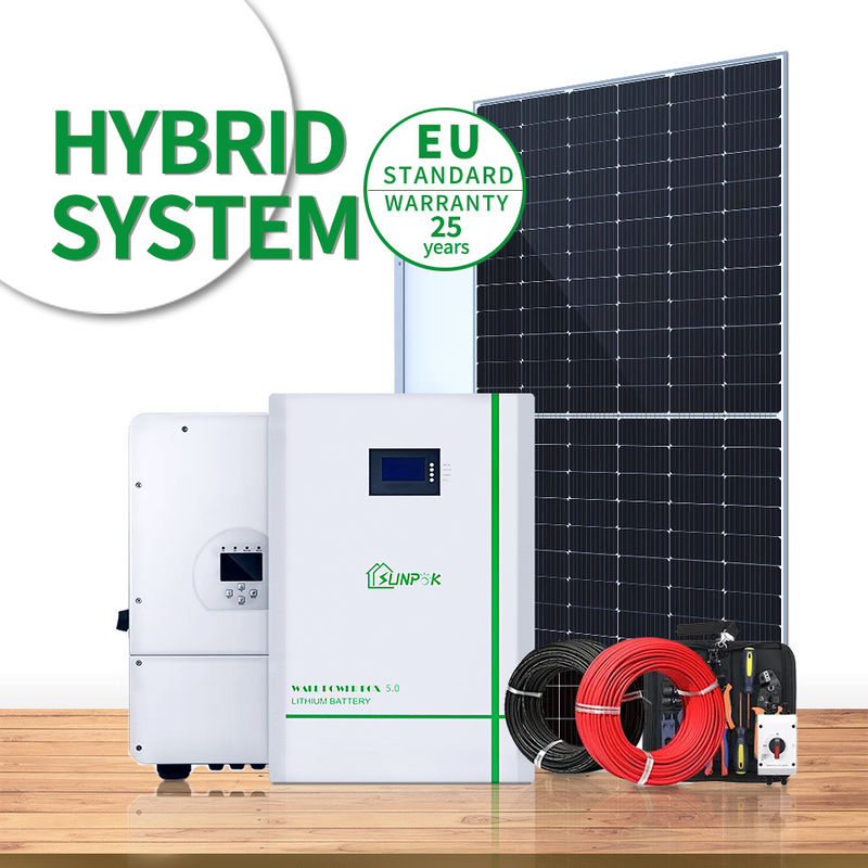 Sunpok 5Kw 10Kw 20Kw komple güneş enerjisi sistemi güneş elektrik sistemi güneş ısıtma sistemi