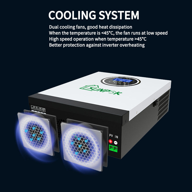 Sunpok 5kw 6kw 7kw On Grid Off Grid Solar Inverter Evde Kullanım Hibrid Off Grid Inverter
