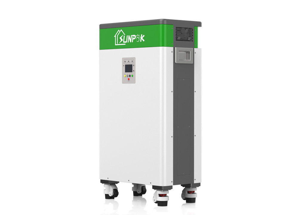 LCD Ekran Hepsi Bir Arada ESS Güneş Pili Sistemi 5kW 10.24kWh LiFePO4 Güç Güneş Pili Depolama Sistemi