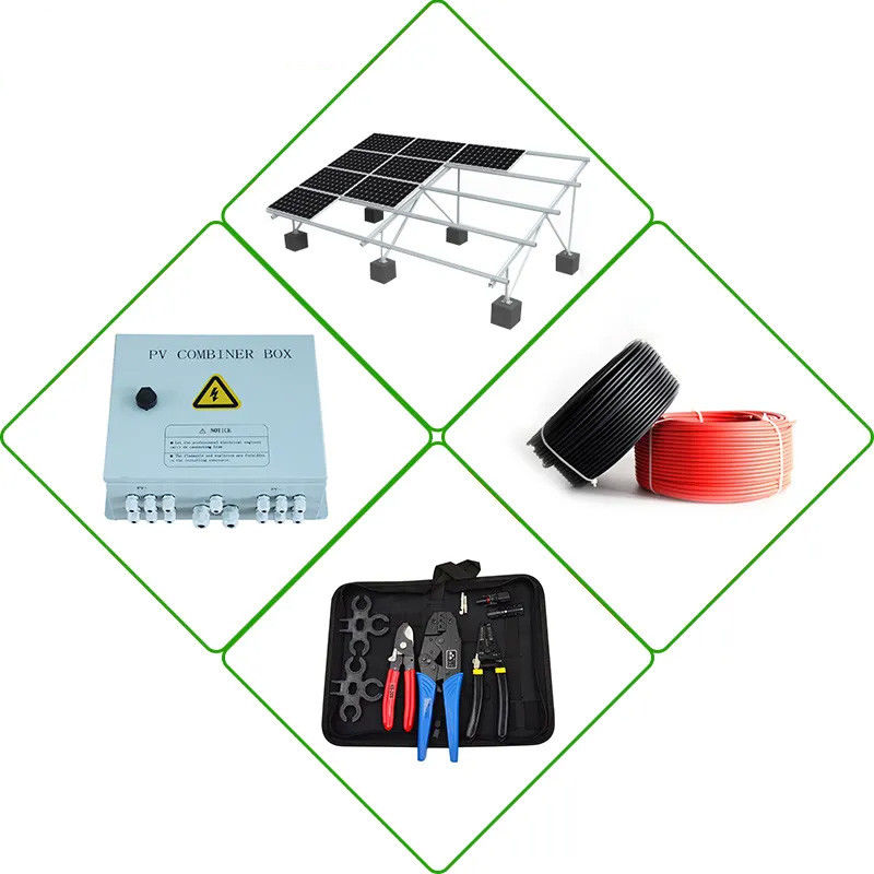 MSDS Güneş Enerjisi Pil Depolama Sistemi 3kw 5kw 6kw 8kw 10kw 24v Kapalı Izgara Güneş Sistemi