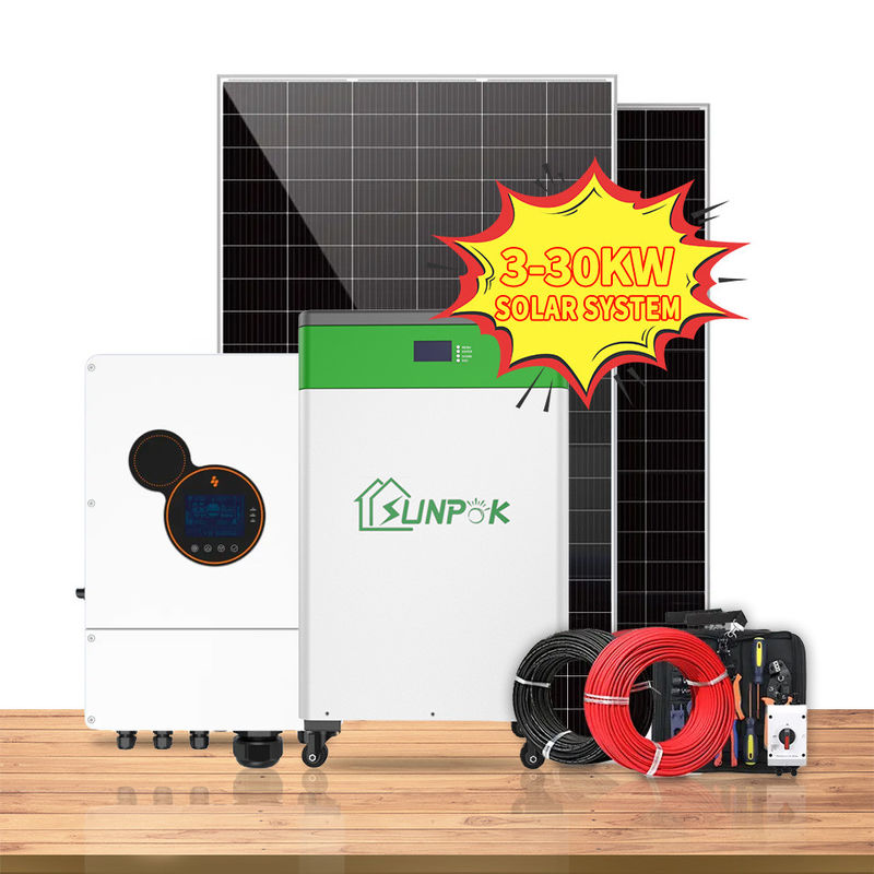 2.5kw 3.5kw 5kw Dış Mekan Güneş Enerjisi Sistemi Güneş Sistemi Kapalı Izgara On Grid Kiti