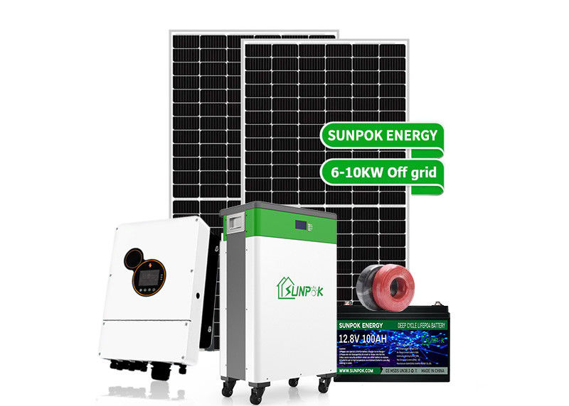Ev için Off Grid Thin Film Solar Panel 200ah 300ah Düzenlenebilir Güneş Paneli Montaj Sistemi