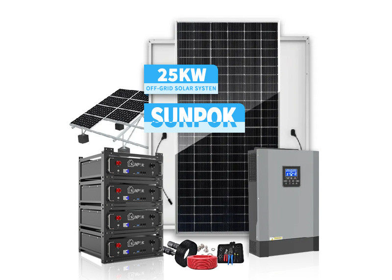 Şebeke dışı güneş enerjisi yerleştirilmiş PV sistemleri 48V 200ah 300ah 1000W 3000W Güneş Pv Montaj Sistemleri