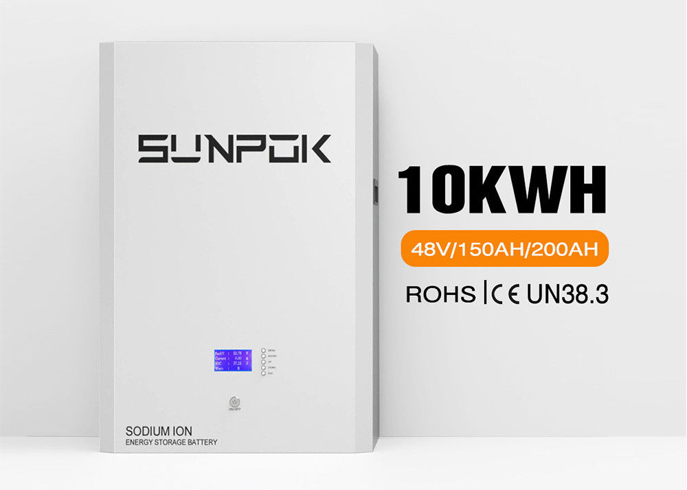 48Volt Sodyum İyon Bataryası Güç Duvarı Enerji Depolama Bataryası -20°C 60°C arasında