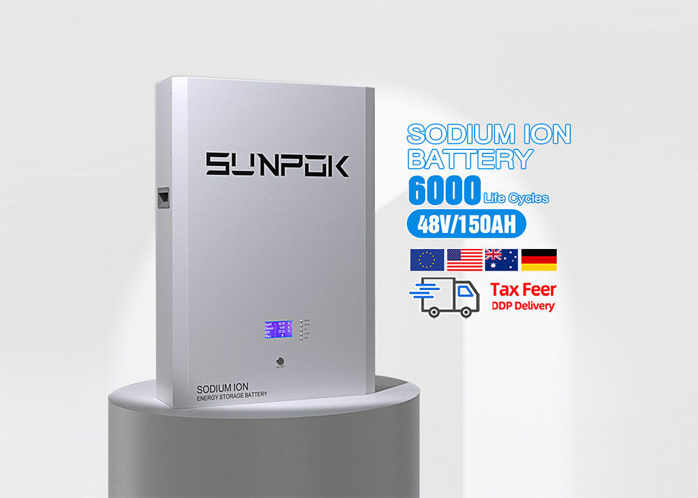 Sunpok Sodyum İyon Pil 98% Şarj / Serbestleme Verimliliği 5-30 KWh Çıktı Gücü Aralığı