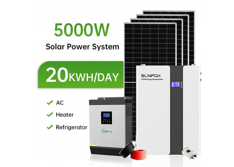 Fabrika Toptan 10kw Güneş Enerjisi Sistemi 3kw 5kw 10kw 20kw 30kw 50kw 100kw Hibrit Güneş Sistemi