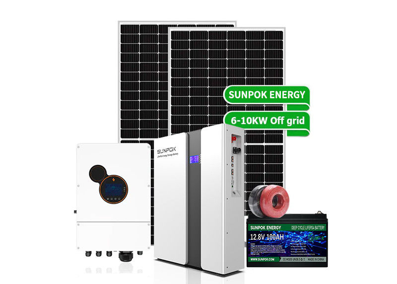 Sistem Panel Solar Kit Tam 30kw 20kw Bölünmüş Faz 12kw 10kw 8kw Hibrit Güneş Enerjisi Sistemi Pille Fiyat