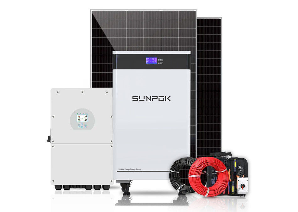 230V 3Kw 5Kw 8Kw 10Kw Hibrit Güneş Sistemi Kiti Ev ve İş için