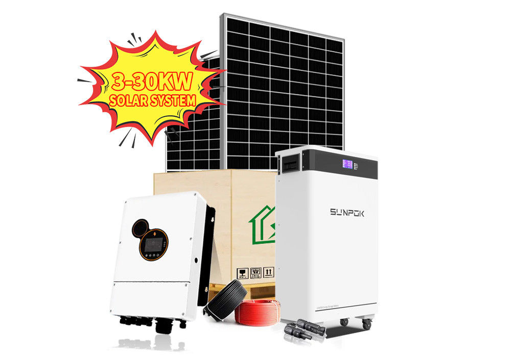 Güneş Sistemi 6.2kw Tam 6.2KW 11KW Tam Güneş Kits Şebekeden Açık Güneş Paneli Sistemi Ev Güneş Enerjisi Sistemi