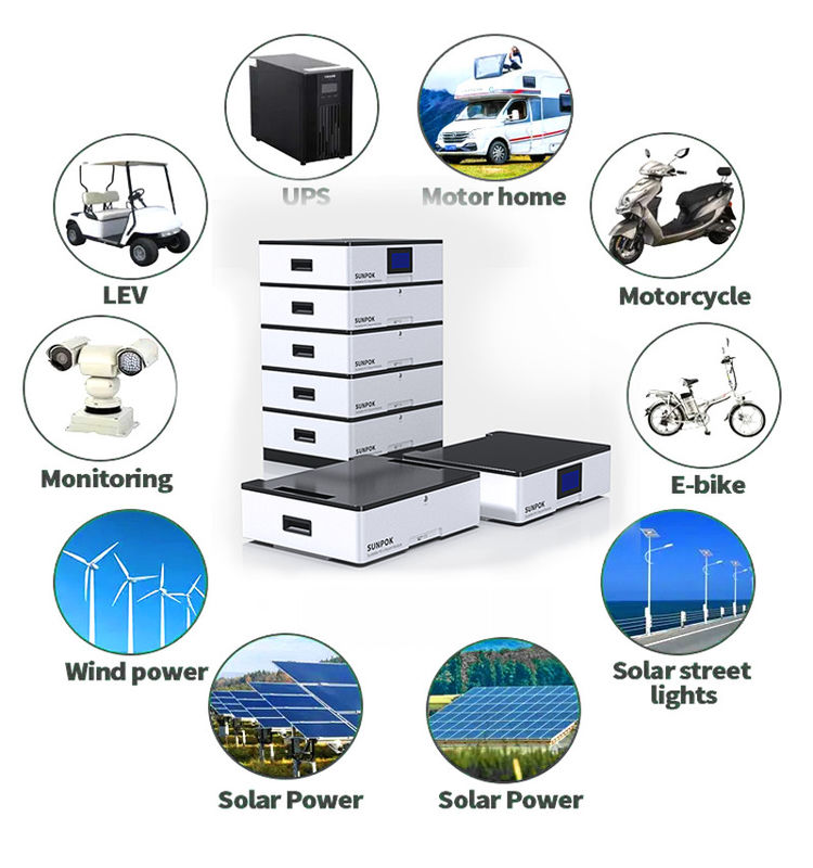 Yüksek Voltajlı Yüklü Pil 5kwh/10kwh/20kwh Ess Şebeke dışı sistemi olan Bölünmüş Tipi