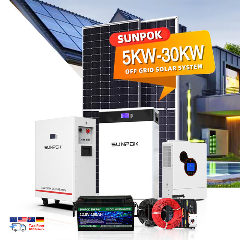 Güneş Enerjisi Sistemleri 5kw 10kw Güneş Enerjisi Sistemleri Ev Güneş Paneli Kiti