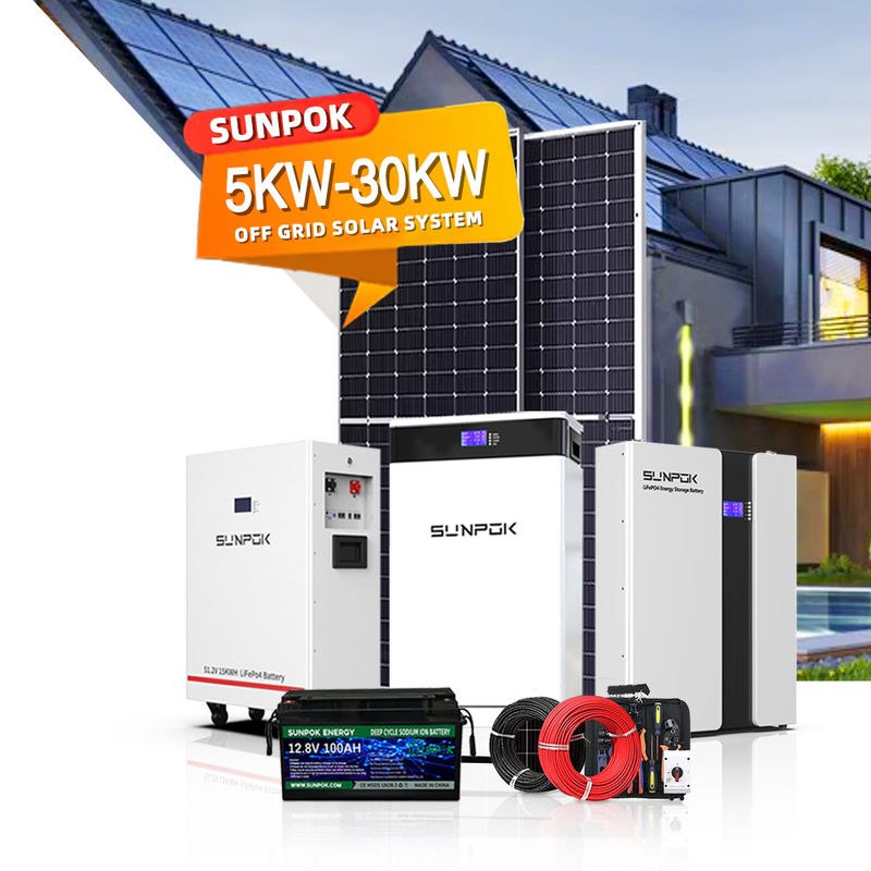 Tam Akıllı Güneş Enerjisi Sistemleri 3kw 5kw 8kw 10kw 15kw 20kw 30kw