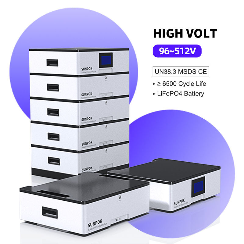 Yüksek Voltajlı DC Lityum İyon Pil 51.2v 400AH 20KWH Entegre Ev Enerji Depolama Pil
