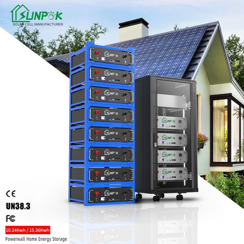 Lifepo4 Lityum Güneş Bataryası 10kWh 20kWh 30kWh Rack Montajlı Ev Enerji Depolama Sistemi
