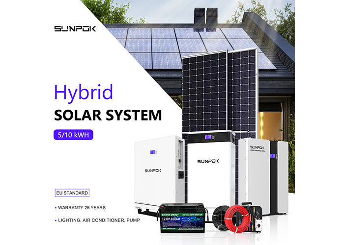 Güneş Enerjisi Sistemi 3kw 5kw 10kw Ev Güneş Paneli Kiti Prefab Evler İçin