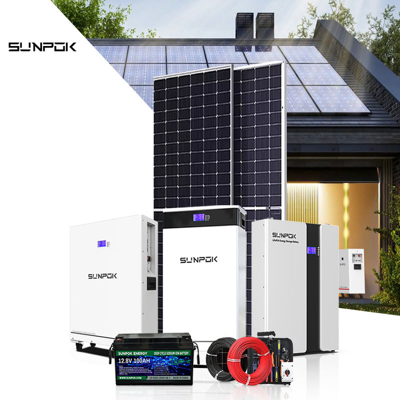 Yeni Güneş Enerjisi Sistemi 10kw 15kw 30kw Güneş Sistemi Pil 48v 200ah 400ah Lifepo4 Piller
