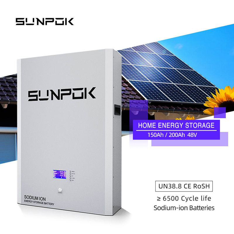 Powerwall 48V 10KWh Ev Bataryası 200Ah Adli Kapasite Güneş Enerjisi Depolama Sodyum İyon Teknolojisi