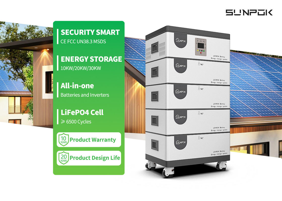 Hepsi Birde Inverter ve Lityum Pil 10kw 15kw 20kwh 30kwh Hepsi Birde Ess