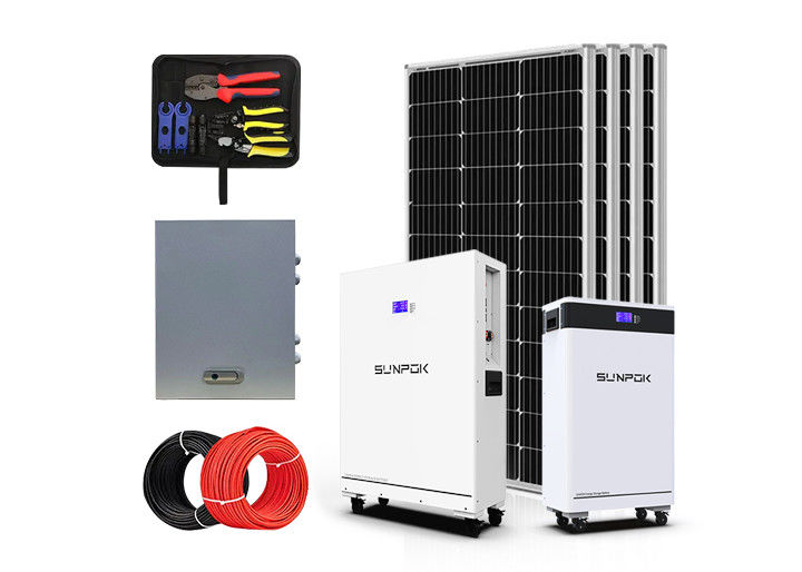 Ticari için Güneş Enerjisi Sistemi 3kw 3000w 6kw 8kw 10kw Şebekede Hibrit Sistem Şebekeden Dışarı Güneş Enerjisi Sistemi