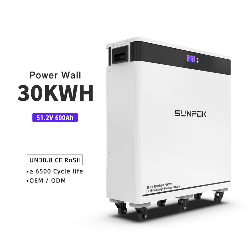 600Ah Lityum İyon Lifepo4 Güneş Pil 30kwh 48V 600Ah Lifepo4 Pil Paketi 51.2v 30kwh 30kw Güneş Enerjisi Depolama Sistemi
