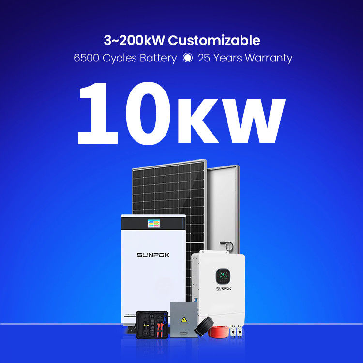 Yeni Tam Depo Güneş Enerjisi Sistemi Hibrit Güneş Sistemi 3kw 5kw 8kw 10kw 15kw Şebeke dışı Güneş Enerjisi Sistemi Ev Kullanımı İçin