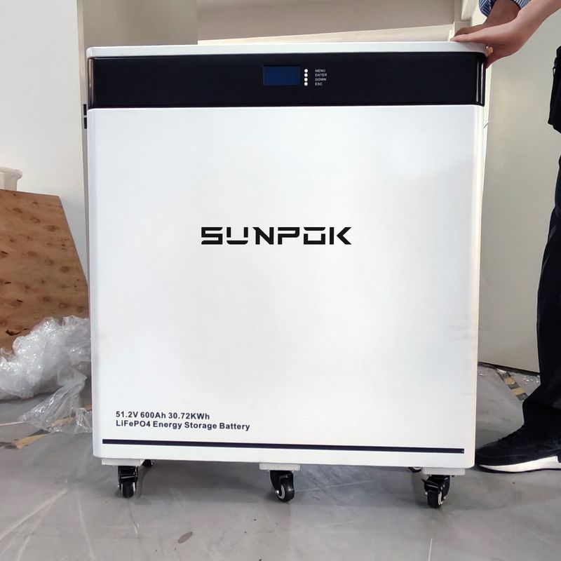 48v 51.2v 600ah Zemin Tipi Lifepo4 Pil 200A Akıllı BMS 30kwh Lityum Pil Ev Enerji Depolama