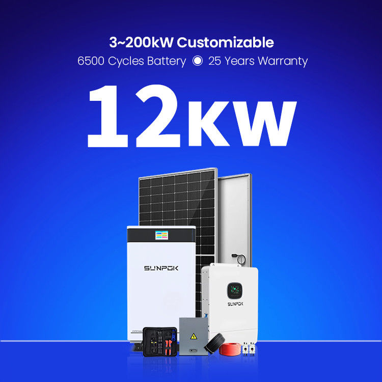 5Kw 10Kw 12Kw 15Kw 18Kw 20Kw 25Kw 30Kw Şebeke dışı Güneş Enerjisi Enerji Sistemi Depolama Güneş Enerjisi Sistemi