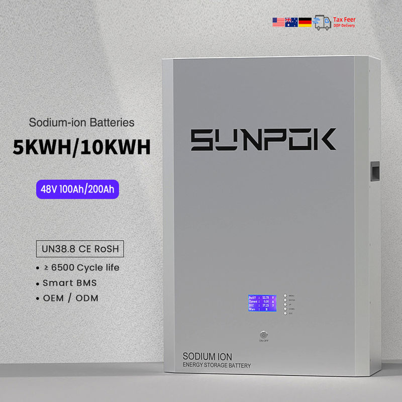 48V 51.2V 5kwh 10kwh Sodyum iyonlu batarya Sodyum Na iyonlu depolama bataryası Güneş duvarı Sodyum iyonlu şarj edilebilir batarya