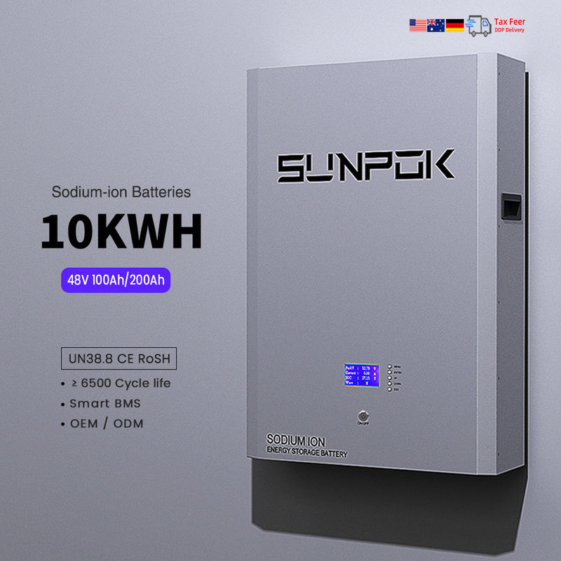 48V 10kwh Split Tipi Sodyum İyon Depolama Bataryası 200ah Güneş Enerjisi Bankası Duvar Şarj edilebilir Sodyum İyon Şarj edilebilir Batarya