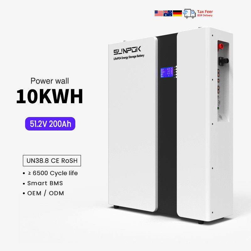 Ev Gücü 48V 200Ah Lityum İyon Pil 10Kwh LiFePo4 Piller Akıllı BMS Güneş Sistemi 51.2V 100Ah Enerji Depolama Pil