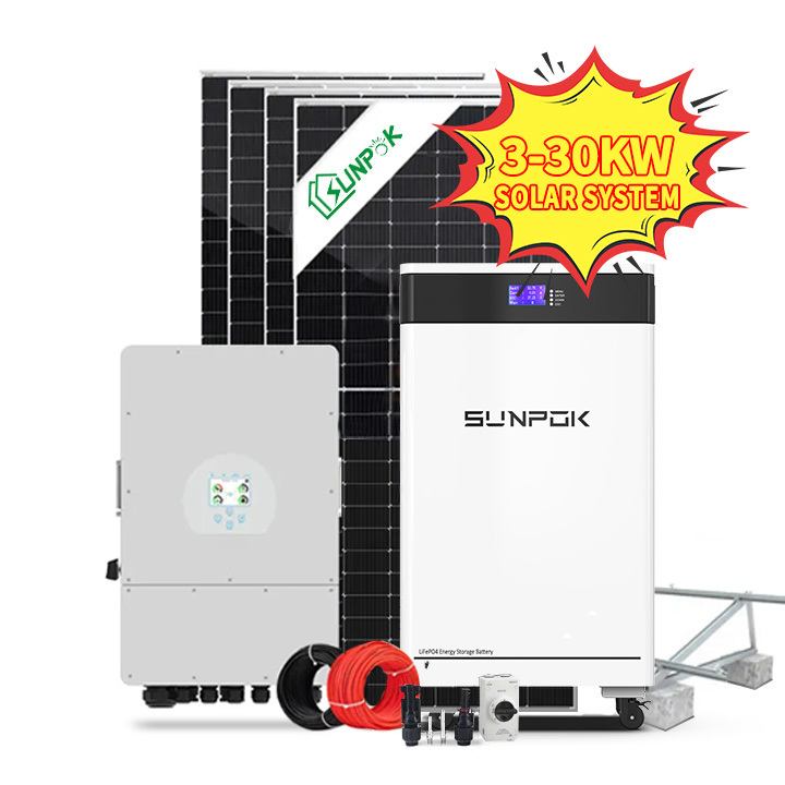 5kw 10kw 20kw 50kw Şebekeden Bağımsız Toptan Fiyat Komple Güneş Enerjisi Sistemi Güneş Paneli Montajı Fotovoltaik Paneller Güneş Enerjisi Sistemi