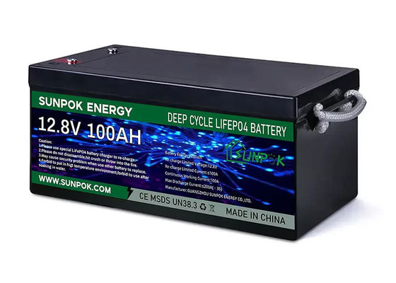 Lifepo4 Lithium Iron Phosphate Battery Packs High Capacity Lithium Ion Battery Sealed