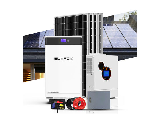 10kw 15kw 25kw 30kw 50kw Household Solar Energy System Complete Home Use Solar Power Energy Storage System With Lithium Battery