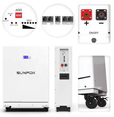 48V 51.2V 400Ah LiFePO4 Enerji Depolama Pil Paketi 20kWh LiFePO4 Ev Enerji Depolama Sistemi için