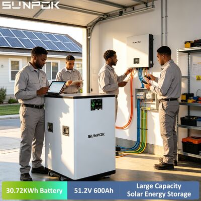 SUNPOK Household ESS 300A Current 51.2V 600Ah 30kwh LiFePO4 Battery Pack Split Type With CAN Communication Port