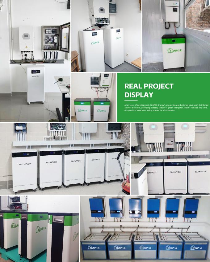 15kwh Ev Güneş Enerjisi Sistemi 51.2V 300Ah LiFePO4 Lityum Pil Paketi Enerji Depolama Pil 9